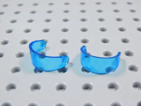 LEGO Lot of 2 Trans Dark Blue Helmet Visors Minifig BU