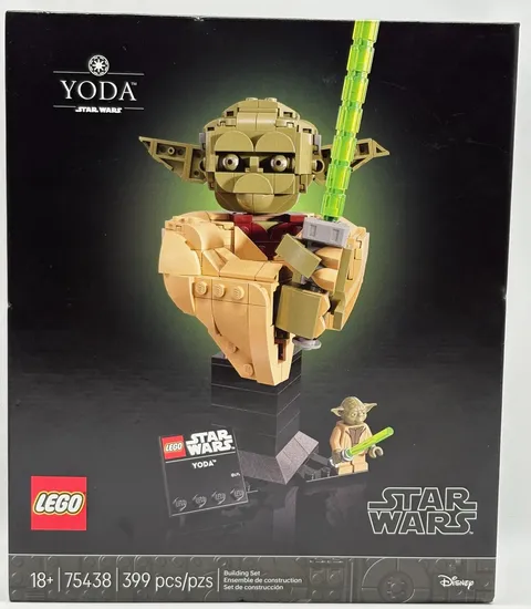 *NEW* LEGO 75438 Star Wars : YODA 8" Bust w/ Lightsaber