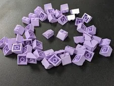 Lego 50x New Lavender Slope 45 2 x 2  # 3039