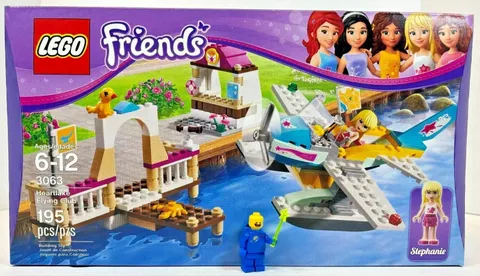 LEGO (3063) Friends: Heartlake Flying Club - New Sealed Retired - Plane Boat