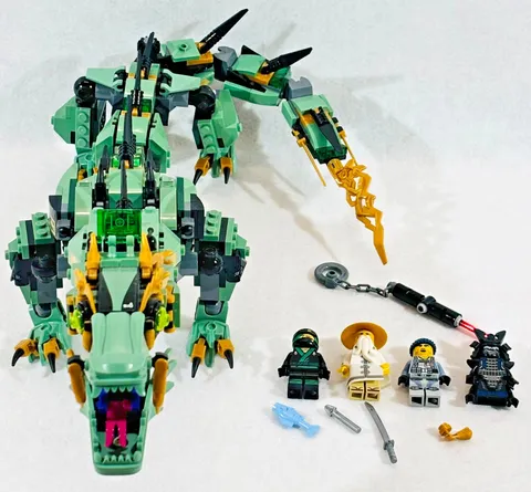 The LEGO Ninjago Movie: Green Ninja Mech Dragon (70612) Missing 1- 1/2 Figures