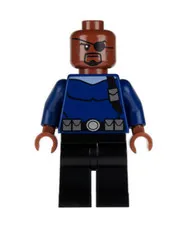 LEGO Marvel 76004 Spider-Man Cycle Chase NICK FURY Minifigure Figure w/ Gun New