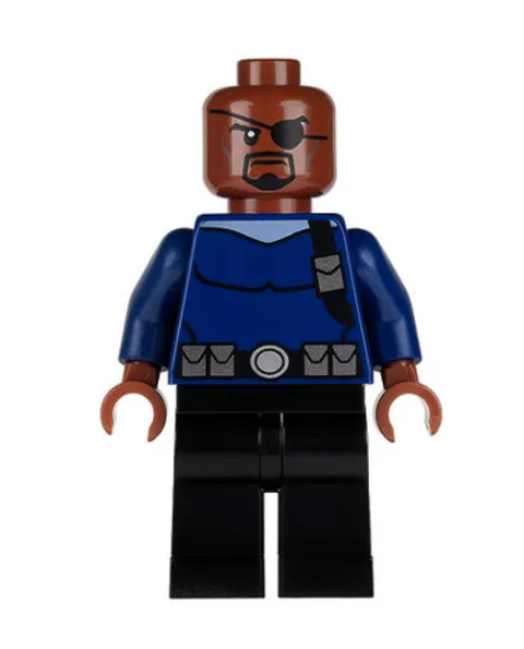 LEGO Marvel 76004 Spider-Man Cycle Chase NICK FURY Minifigure Figure w/ Gun New