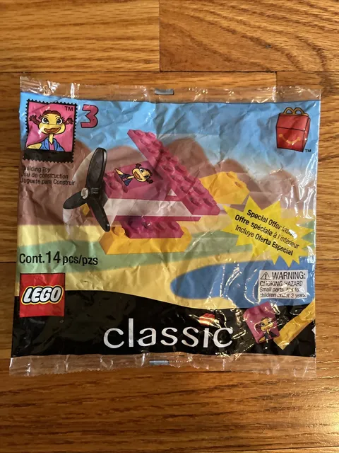 1999 McDonald's Happy Meal Classic LEGO Set Airplane #3 Polybag