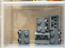 LEGO Parts - Dark Bluish Gray Bracket 1 x 2 - 1 x 2 - No 99781 - QTY 5