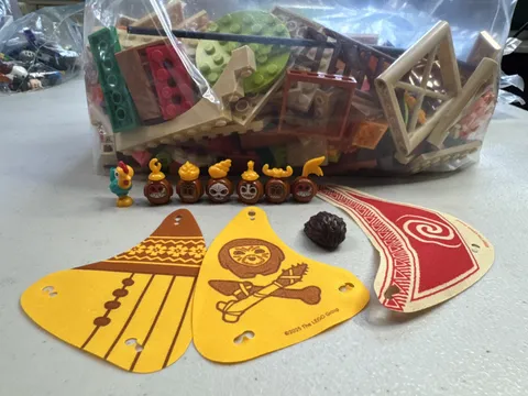 LEGO Disney: Moana 2 Set 43258 Kakamora Barge No Maui Or Moana - Missing Pieces
