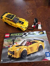 LEGO Speed Champions 75870 Chevrolet Corvette Z06 Set w/ Minifigure 173 pcs