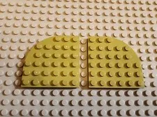 LEGO Plate Olive Green 6x6 w/ Round Corner Lot of 2