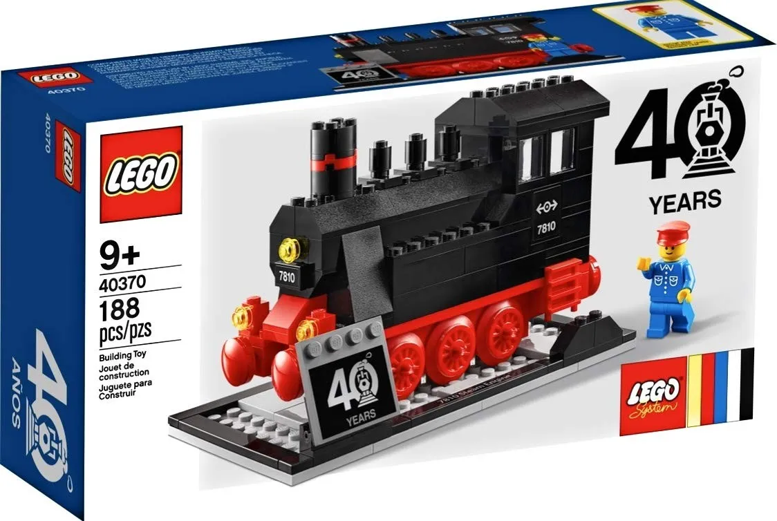 Lego 40Th Anniversary Limited Edition 40370 Steam Engine (188 Pcs)_