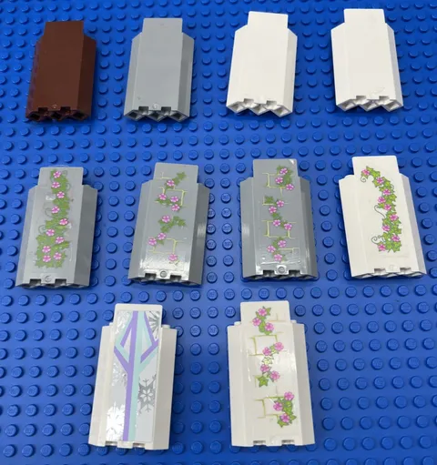 Lego Lot Of 10 87421 Panels 3 x 3 x 6 Corner Wall Pieces W/Out Bottom Indents