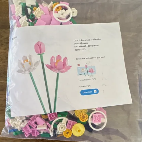 LEGO Botanical Collection Lotus Flowers Set 40647-Double Set!!