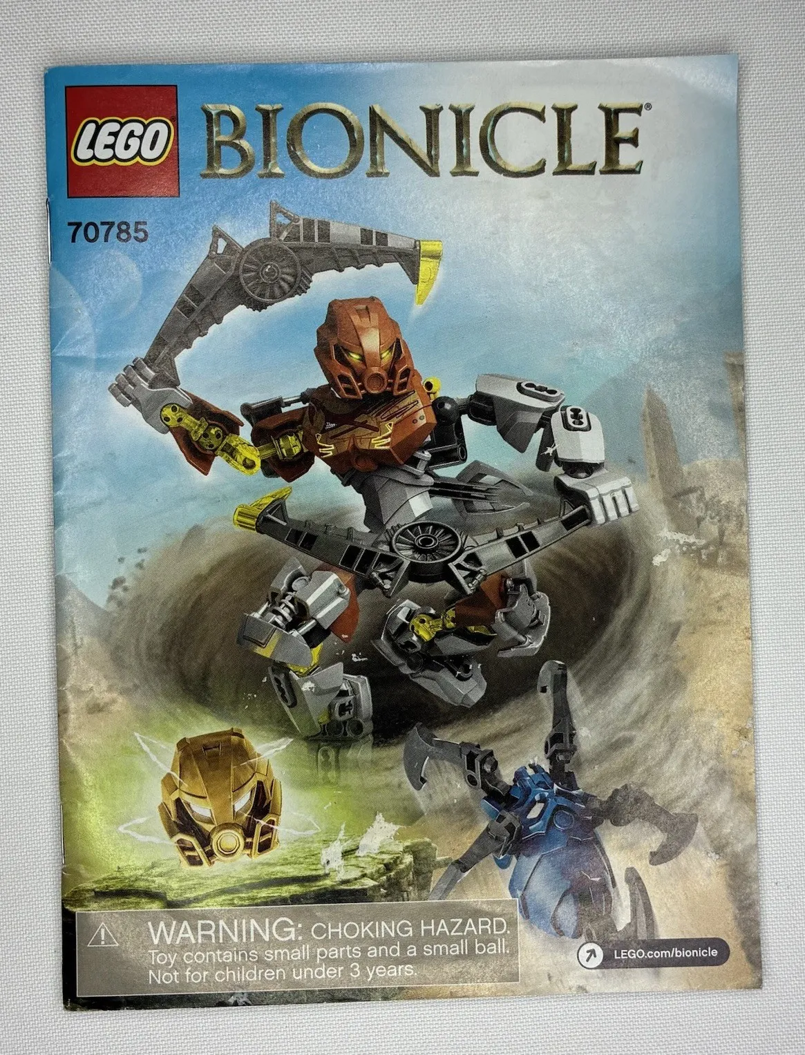 LEGO BIONICLE 70785 Pohatu Master of Stone Instruction Manual Booklet Genuine