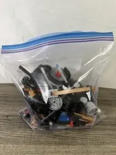 LEGO Mixed Lot Bulk Pieces Parts Bricks Plates Tiles Wheels 1.6 lbs