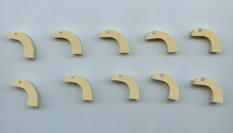 LEGO x 10 Tan Arch 1 x 3 x 2 Curved Top 6005