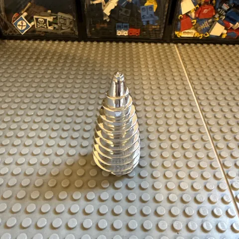 Vintage Lego Rock Raiders Spiral Cone Chrome Drill 4940 4970 Very RARE 
