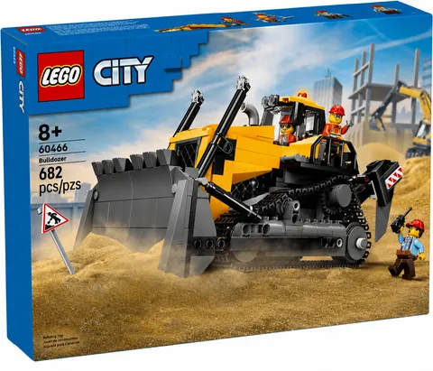 LEGO City Yellow Bulldozer Complete Construction Vehicle Set (60466) Brand New