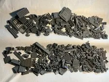 LEGO 1Lb 6oz Dark Gray Bulk Lot Random Assorted Legos