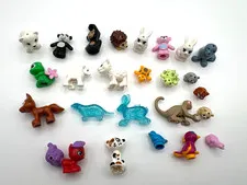 LEGO animal minifig lot of 25 Fox Hedgehog Squirrel Seal Panda monkey Friends