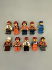 Lego City minifigs Construction worker road crew street job City