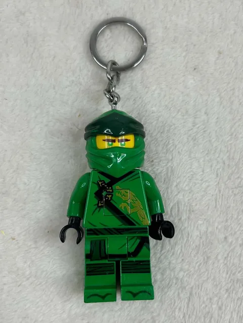 Lego Ninjago Legacy Keychain Light Kai Green Light Up LED Figure