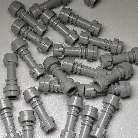 25 x NEW Genuine LEGO - Light Saber Hilt For Minifigure, Grey, Rod, Weapon,