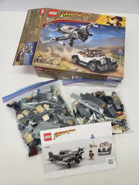 LEGO Indiana Jones: Fighter Plane Chase (77012)  Complete Set Used