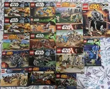 LEGO Star Wars Instruction Manual Lot (16) Includes 75083, 75139, 75086, 75167+