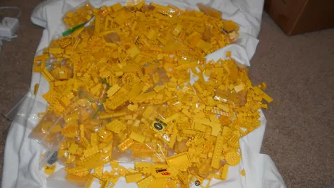 Lego Misc  Parts Lot YELLOW 4#+ -bricks Plates, Specialties--preown