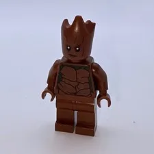 Lego Groot Minifigure Small Brown Excellent Guardians of the Galaxy Figure