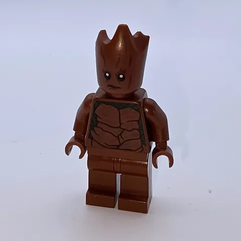 Lego Groot Minifigure Small Brown Excellent Guardians of the Galaxy Figure