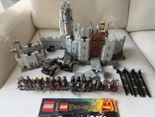 LEGO Lord of The Rings 9474 Battle of Helm's Deep & 9471x2 Uruk-Hai Army - USED