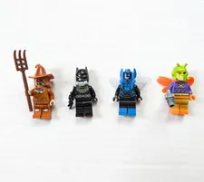 Lego 76054 Batman Gas Mask Minifigure Lot Scarecrow Blue Beetle Killer Moth