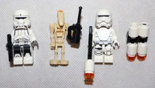 LEGO MINIFIGURE LOT IMPERIAL TANK PILOT BATTLE DROID COMMANDER FLAME TROOPER