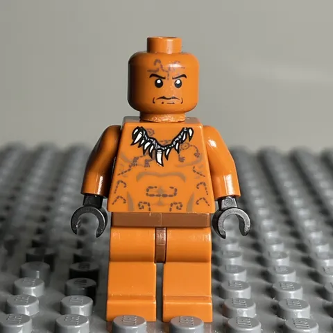 Ugha Warrior Indiana Jones minifig minifigure figure Lego iaj016 - 1A