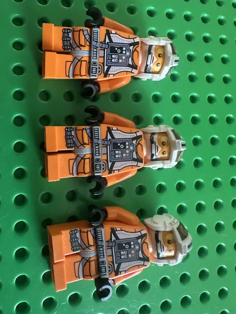LEGO Minifigure- Theron Nett (Rebel X-Wing Pilot) lot of 3 Star Wars Rebellion