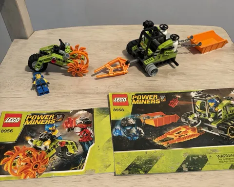 LEGO Power Miners Stone Chopper 8956 and Granite Grinder 8958  - SEE DESCRIPTION