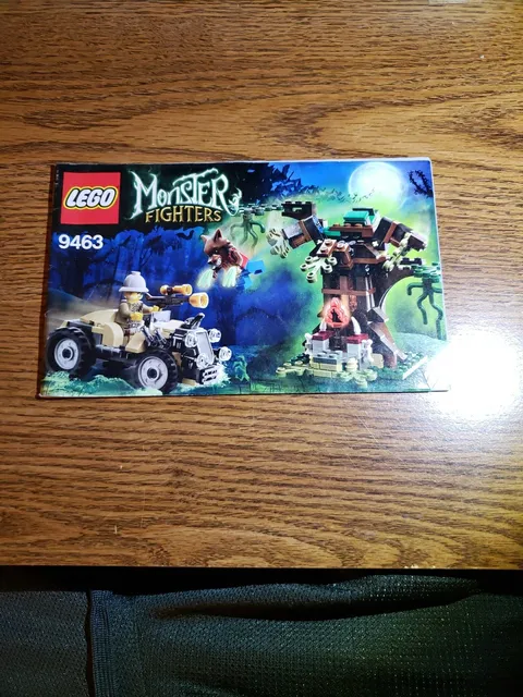 Lego Monster Fighters Set 9463 Werewolf Instruction Manual Booklet