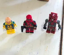 LEGO Deadpool Minifigure Lot of 3 - Plastic Minifigures, Age 6+, 3 Pieces