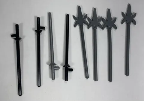 LEGO Minifigure Weapons Lot medieval swords, axe, jousting