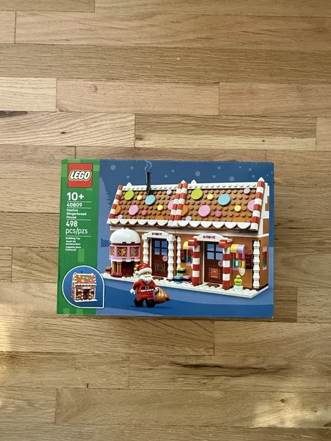 LEGO 40809 Festive Gingerbread House Christmas Set New Sealed 498 p
