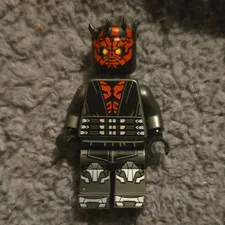 LEGO Star Wars Darth Maul Minifigure Black Outfit Red & Black Face Spiky Hair