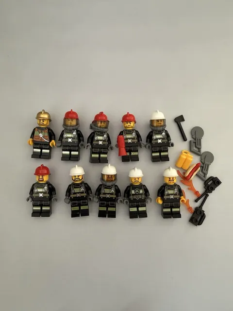 LEGO City Town Fireman Firefighters Minifigure lot