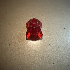 Lego 1980s Classic Space / Futuron Trans-Red Brick, Round 1 x 1 with Fins 4588  