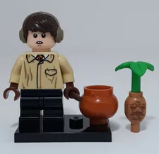 Lego Neville Longbottom Series 1 Minifigure colhp-6 W Plant Vegetable Pot Stand