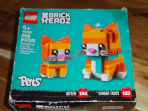 LEGO 40480 Ginger Tabby Cat – BrickHeadz Pets Series | Brand New & Sealed