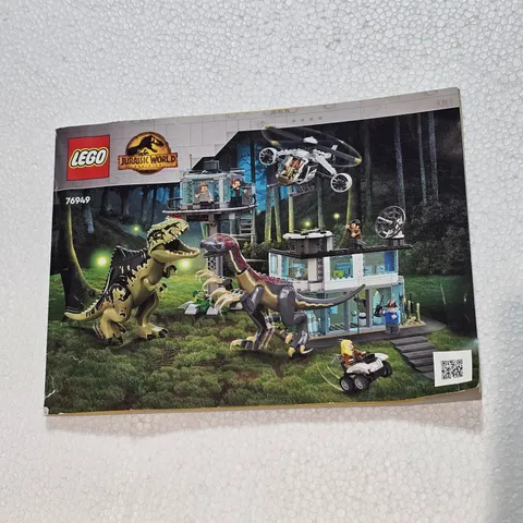 (Book Only) Lego Jurassic World 76949 2022 Instruction Manual 