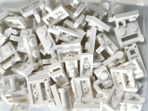 Bulk Lot 200 Random White Modified 1x2 LEGO Plates Mixed Assortment-REBRICKS