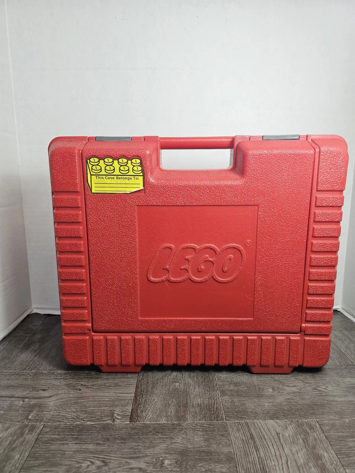 Lego Hard Storage Case Vintage 1985 Red Large 15"X 12.5"X 4"