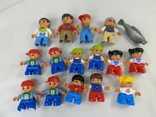 Lego Duplo Boy Girls Men Grandpa People Fish Lot
