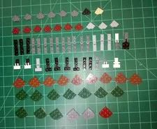 100 piece lot Lego angled plates hinges Technic Star Wars Space Architecture MOC